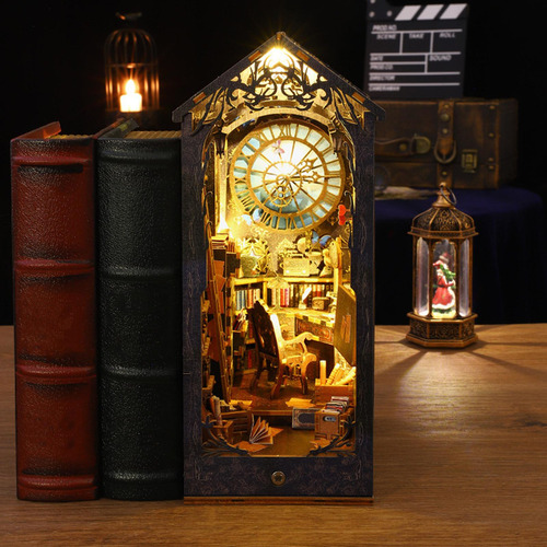 Diy Livro Bookends Kits Estante Inserção Estante