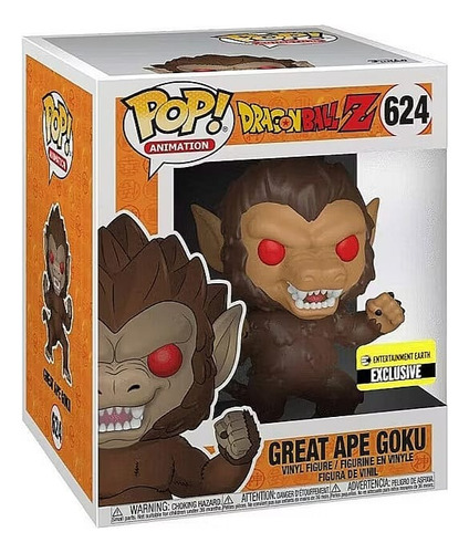 Funko Pop! Dragon Ball Z Great Ape Goku 624 Entertainment Ex (Usado)