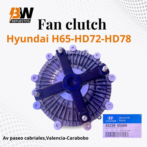 Fan Clutch Original Hyundai Para Camión Hd75,72,78