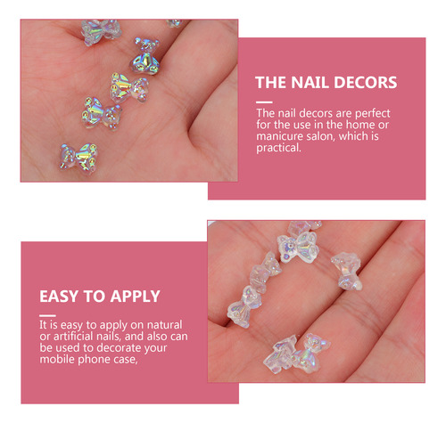 Abalorios 3d Para Uñas, Accesorios Para Osos De Uñas, Gem 96