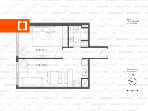 Venta De Apartamento Obra Construcción 1 Dormitorio En Pocitos Nuevo, Maui Unidad 403