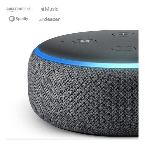 Echo Dot 3ª Geração Smart Speaker Com Alexa Amazon Bivolt Cor Preto 110v/220v Carvão