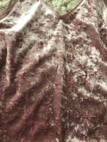 Musculosa De Terciopelo Rosa Zara