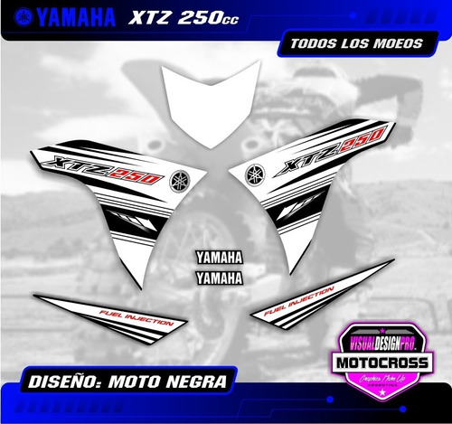 Kit Calcos - Gráfica Yamaha Xtz 250 - 2018 