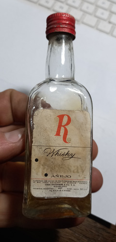 Botellita Antigua Miniatura Whisky Ramsay Añejo S/abrir