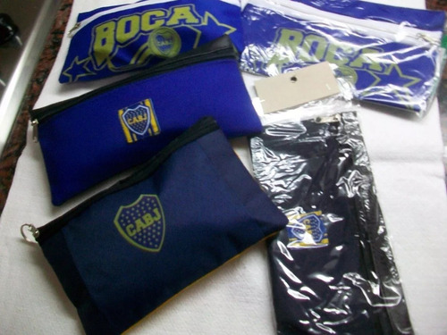 Cartuchera Tipo Bolsito Boca Juniors Precio X 2