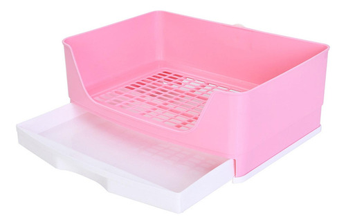 Caja De Arena Para Conejos, Inodoro Duradero Para Rosa