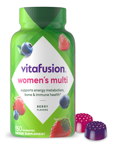 Gomas Multivitamínicas Femininas Vitafusion Com Sabor De Fru