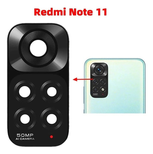 Mica Lente Visor Camara Trasera Xiaomi Redmi Note 11 4g