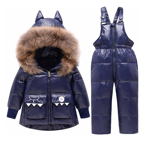 Chaqueta De Plumón Engrosada Para Niños Y Niñas De Invierno,