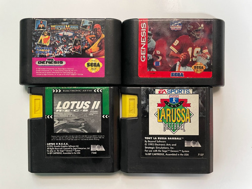 Sega Genesis Lote 4 Juegos Lotus Ii, Nfl 94, Werstle Mania,