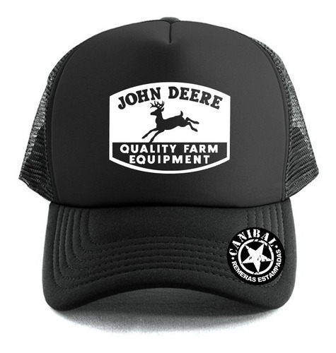 Gorras Trucker John Deere Logo Remeras Estampadas Canibal