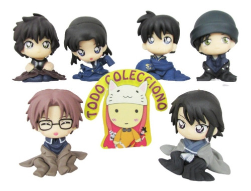 Set X 6 Figuras Anime Del Detective Conan 