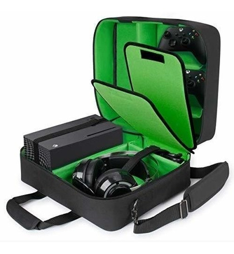 Funda Para Xbox Series X Y Accesorios Personalizable Verde  