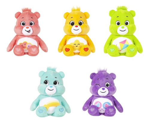 Ositos Cariñositos Set 5 Peluches Edicion Especial Para Niño