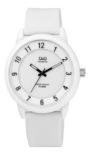 Reloj  Unisex Q&q sumergible Fashion Vr52j003y Blanco