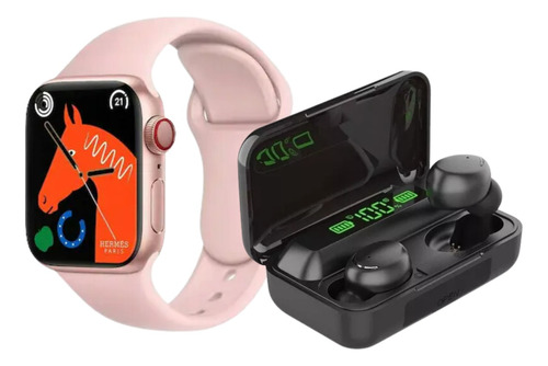 Combo Smartwatch Reloj Inteligente W26 Plus + Auricular F9-5