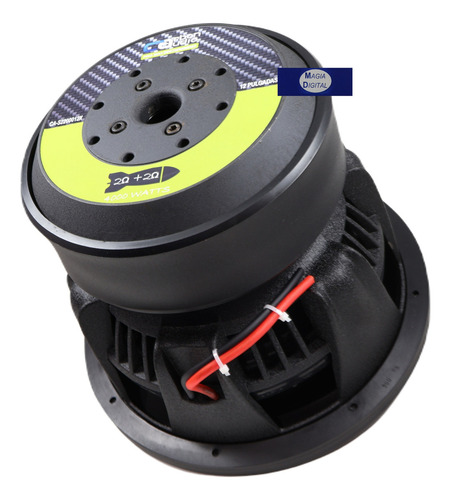 Bwoofer Misil 12pl Carbon Adio Ca-s2200012x 4000w Compet Color Negro