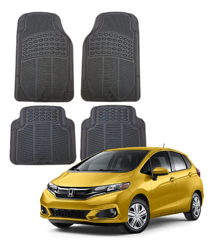 4 Tapetes Negro Para Honda Fit 2023