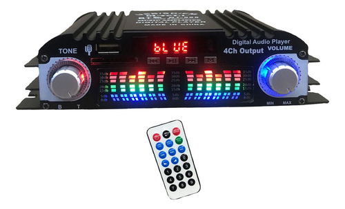 Amplificador De Potencia Estéreo Hifi Bluetooth 5,0