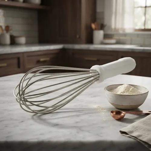 Batedor Fuê Cozinha Solrac Aço Inoxidável 25cm Branco