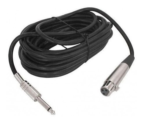 Cable Para Microfono Canon Plug De 6mts Bk 