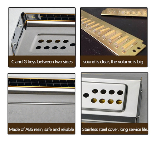 Both Sides Harmonica 24 Holes C And G Double Tones Harmonica