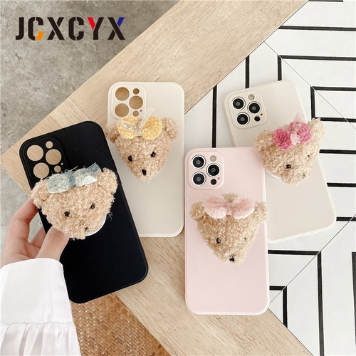 I Funda Para iPhone 3d Lindo Oso De Peluche De Encaje Con