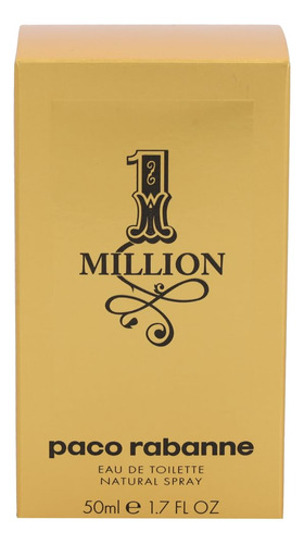 Eau De Toilette Paco Rabanne One Million Perfume, 50 Ml, F