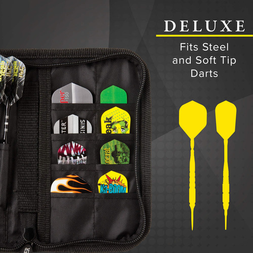 Funda Dart Case Casemaster Deluxe De Nailon Para Acero Y Pun