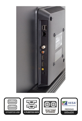 Imagen 8 de 9 de Televisor Kalley K-stv32hdt 32 Pulgadas Smart Bluetooth Hd