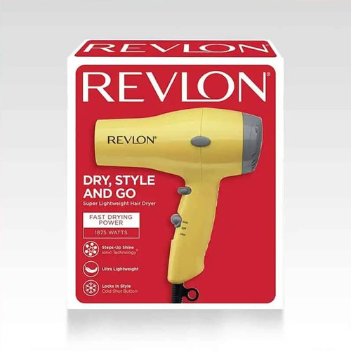 Secadora De Cabello Revlon 1875 Watts Edición Amarilla