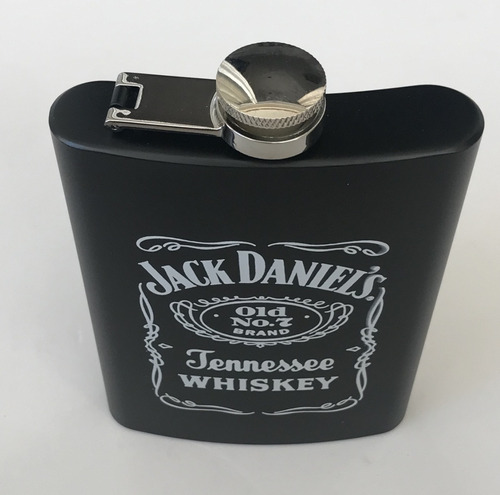 Cantil Inox 200 Ml Porta Bebidas Whisky Jack Daniels