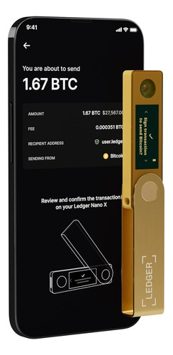 Ledger Nano X Dorado Gold