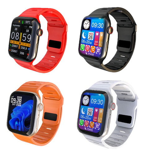Relógio Inteligente Smartwatch Bluetooth Android Ios Ws-gs38 Pulseira Vermelho