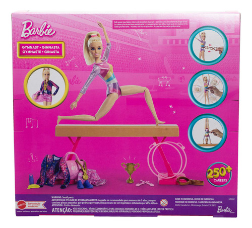 Barbie Gimnasta Set De Juego Cabello Rubio Multicolor