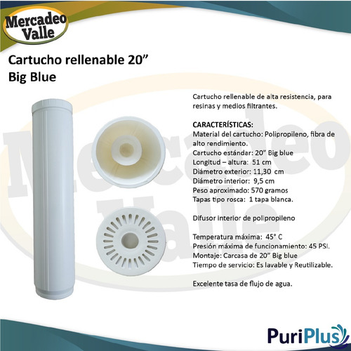 Imagen 5 de 8 de Sistema Big Blue Control Hierro Para Agua, Katalox Light