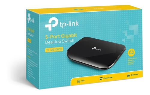 Imagen 7 de 9 de Switch 5 Bocas Tp-link Tl-sg1005d 10/100/1000 Mbps Gigabit