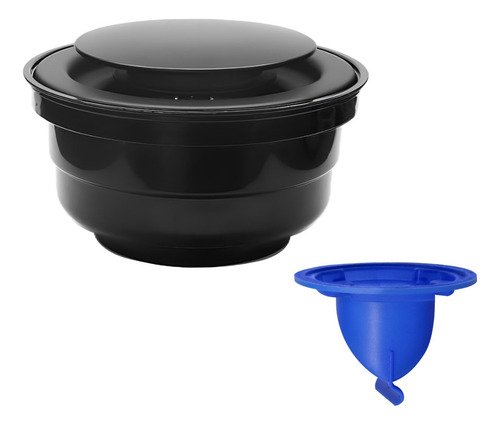 Coladera Fleximatic Push Negra Mate 13 Cm Antiolores