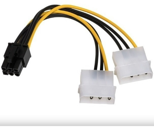 Cable Adaptador 2 Molex A Pci-e 6 Pines