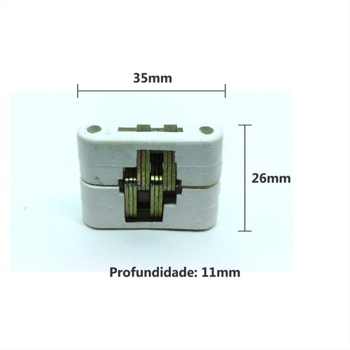 Imagem 6 de 6 de Kit 4 Dobradiça Invisível 35mm Branco