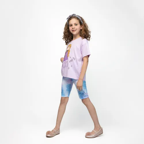 Polera Niña Watch Me Rule Frozen Morado Disney