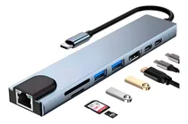 Comprar Hub Adaptador Usb Tipo C 8 En 1  Para Mac Macbook Windows