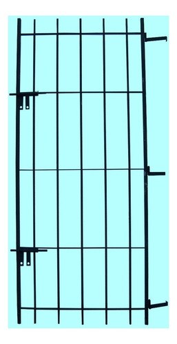 Imagen 2 de 2 de Puerta Reja De Hierro Redondo Del 12 Y 2 Pasadores
