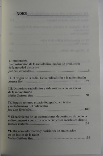 La Construcción De Lo Radiofónico José Luis Fernández , C182 (Usado)