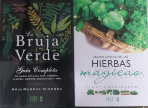 2 Libros Bruja Verde + Enciclopedia Hierbas Murphy Arkano