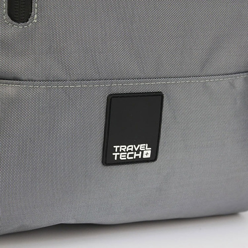 Mochila Ejecutiva Oficina Hombre Notebook Mujer Urbana Color Gris 27526 Diseño De La Tela Liso