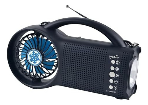 Supersonic Sc-1073erf Altavoz Bluetooth Con Energía Solar Co
