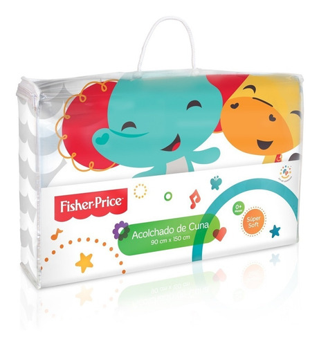 Imagen 2 de 5 de Acolchado Cuna Standard Bebe Fisher Price Piñata Mundomania