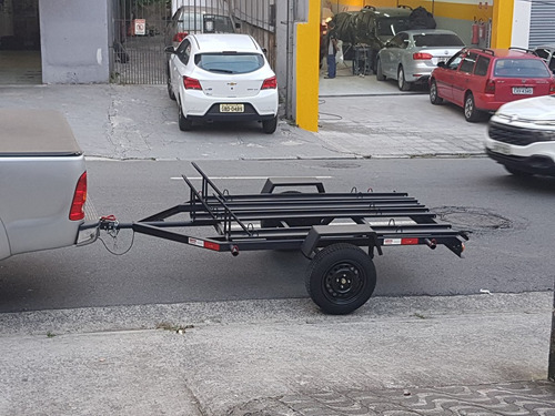 Imagem 3 de 8 de Carretinha Reboque Carreta Para 3 Motos Light- 2022**